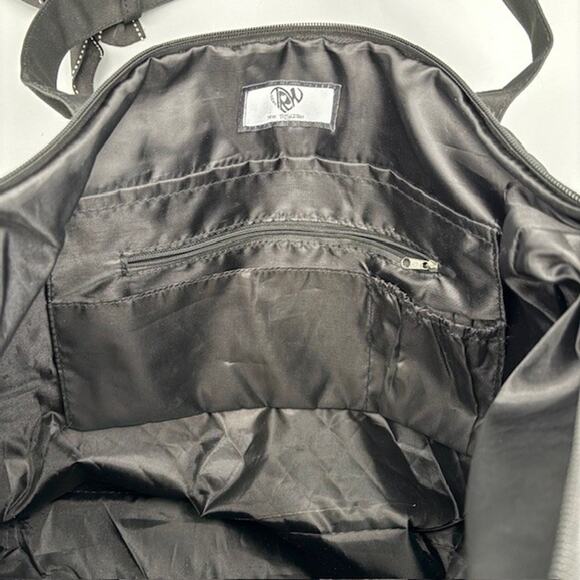 Denver Broncos Black Custom Rhinestone Logo Quilted Tote Bag Purse - Picture 12 of 13